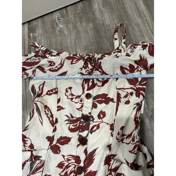Anthropologie Women's Oahu Off The Shoulder Midi Dress Floral Size 10 - Picture 6 of 9